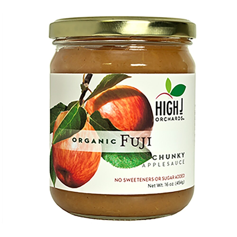 slide 1 of 1, High J Orchards Organic Fuji Applesauce, 16 oz