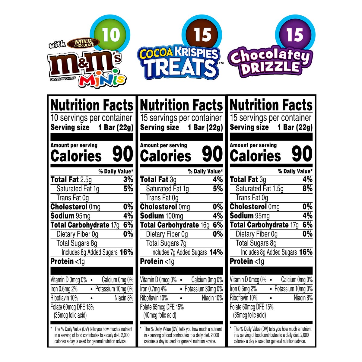 slide 7 of 11, Rice Krispies Treats Kellogg's Rice Krispies Treats Marshmallow Snack Bars, Variety Pack, 31 oz, 40 Count, 31 oz