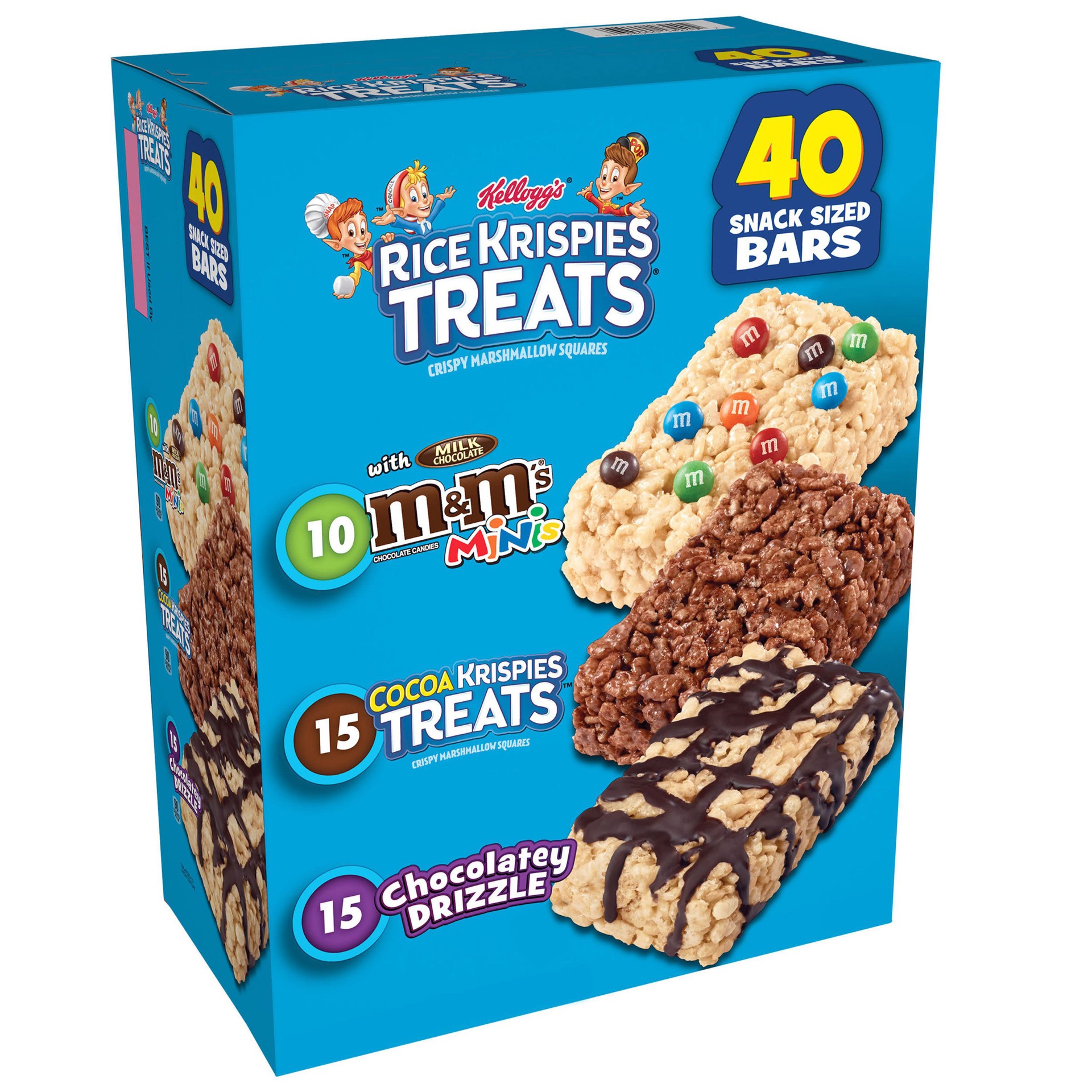 slide 1 of 11, Rice Krispies Treats Kellogg's Rice Krispies Treats Marshmallow Snack Bars, Variety Pack, 31 oz, 40 Count, 31 oz