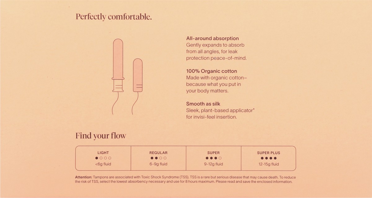 slide 4 of 9, Cora The Comfort Fit Super/Super Plus Tampons Multipack 32 ea, 32 ct