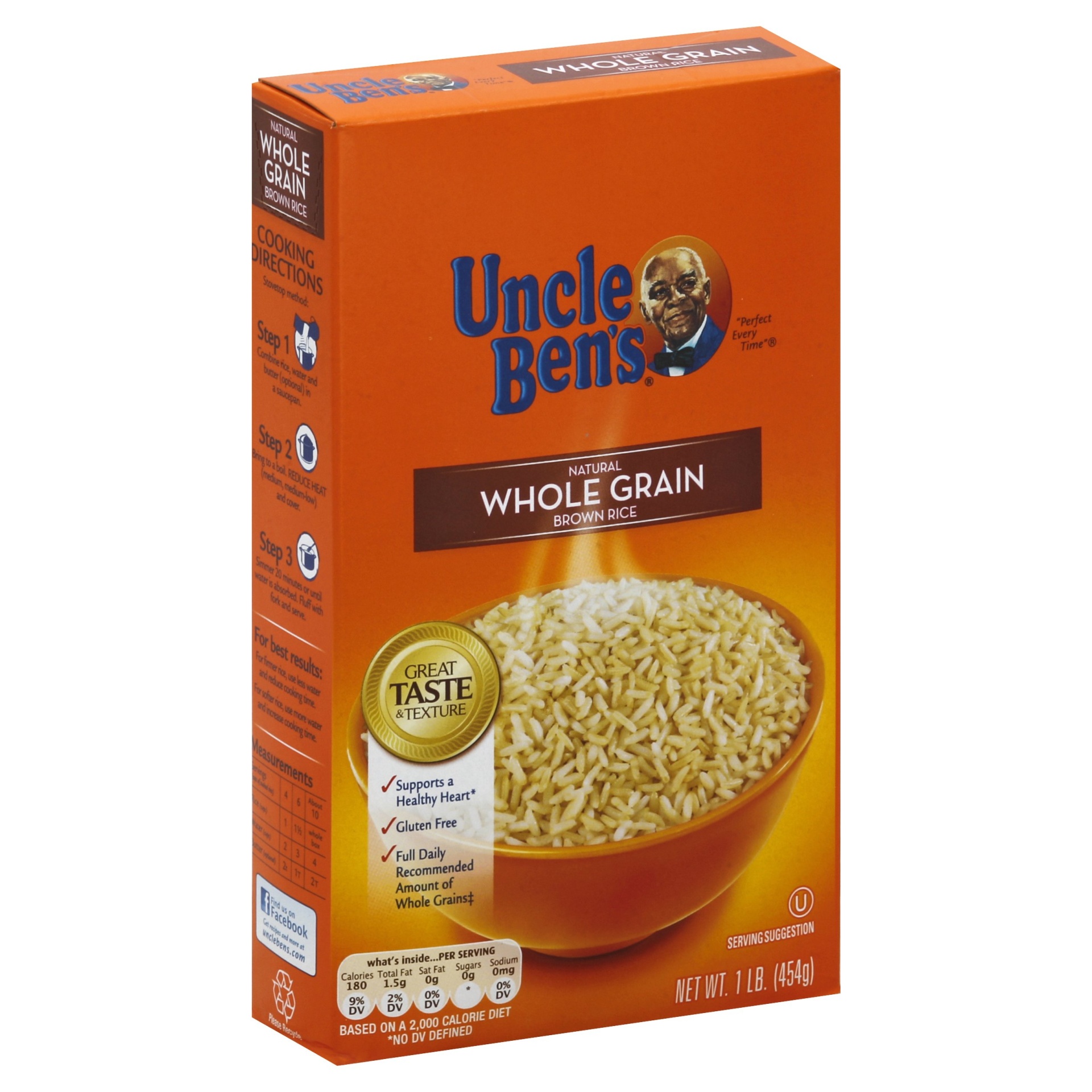 slide 1 of 1, Ben's Original Uncle Ben's Whole Grain Brown Rice, 1 lb