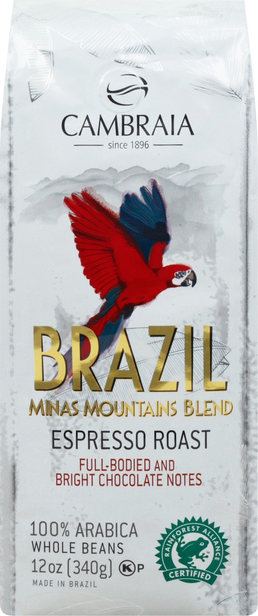 slide 3 of 8, Cambraia Whole Beans Espresso Roast Minas Mountains Blend Coffee 12 oz, 12 oz