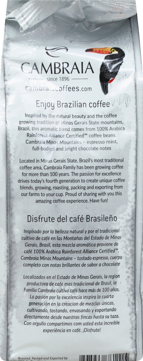 slide 5 of 8, Cambraia Whole Beans Espresso Roast Minas Mountains Blend Coffee 12 oz, 12 oz