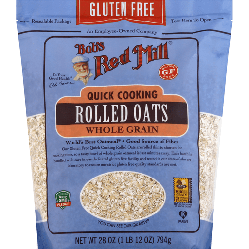 slide 2 of 2, Bob's Red Mill Gluten Free Quick Rolled Oats, 28 oz