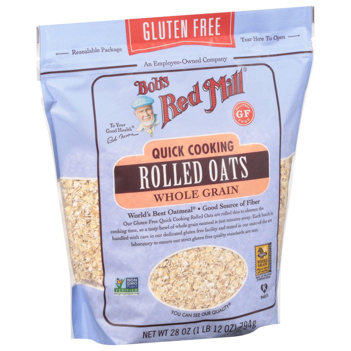 slide 2 of 9, Bob's Red Mill Quick Cooking Gluten Free Rolled Oats 28 oz, 28 oz