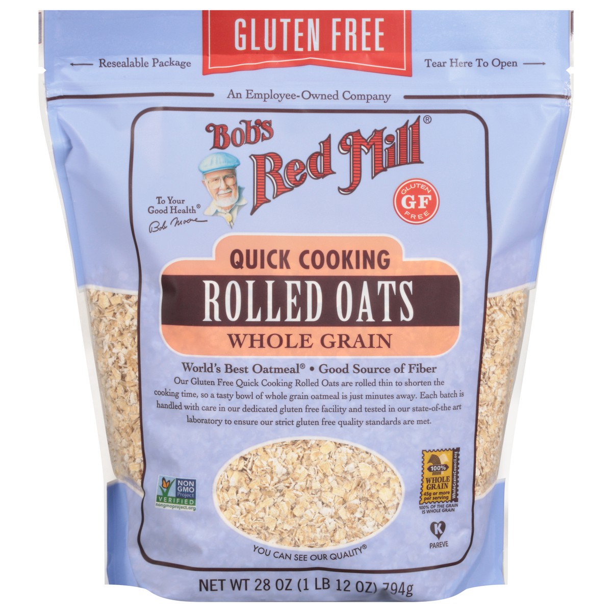 slide 1 of 9, Bob's Red Mill Quick Cooking Gluten Free Rolled Oats 28 oz, 28 oz