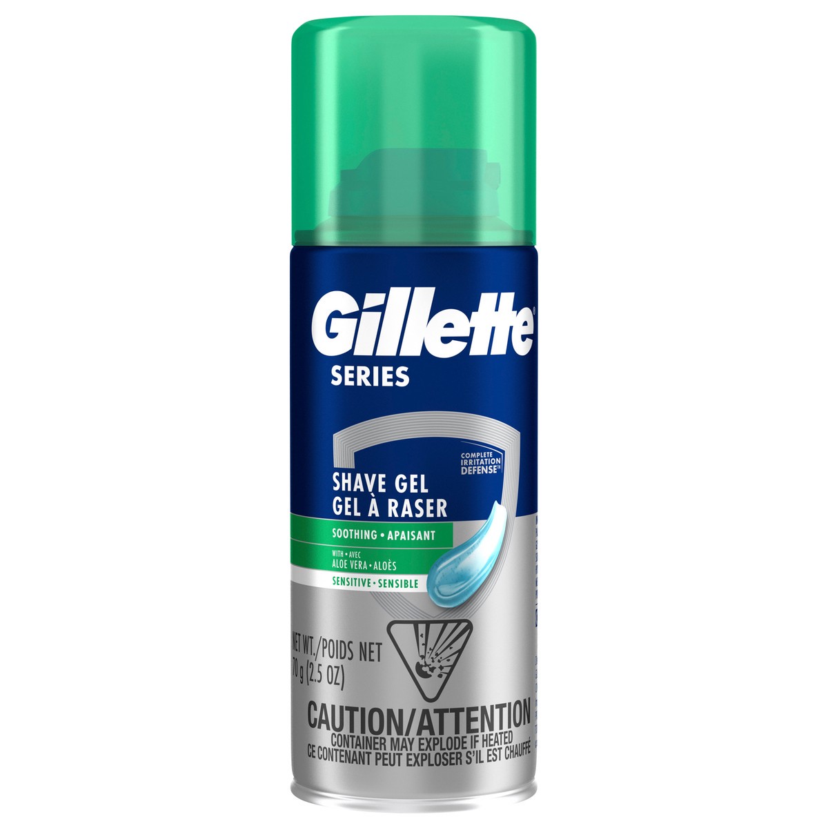 slide 1 of 4, Gillette Series Soothing Shaving Gel for Men, Protects Against 5 Signs of Shaving Irritation, Shave Gel With Aloe Vera, Suitable for Sensitive Skin, 2.5 oz, 2.5 oz