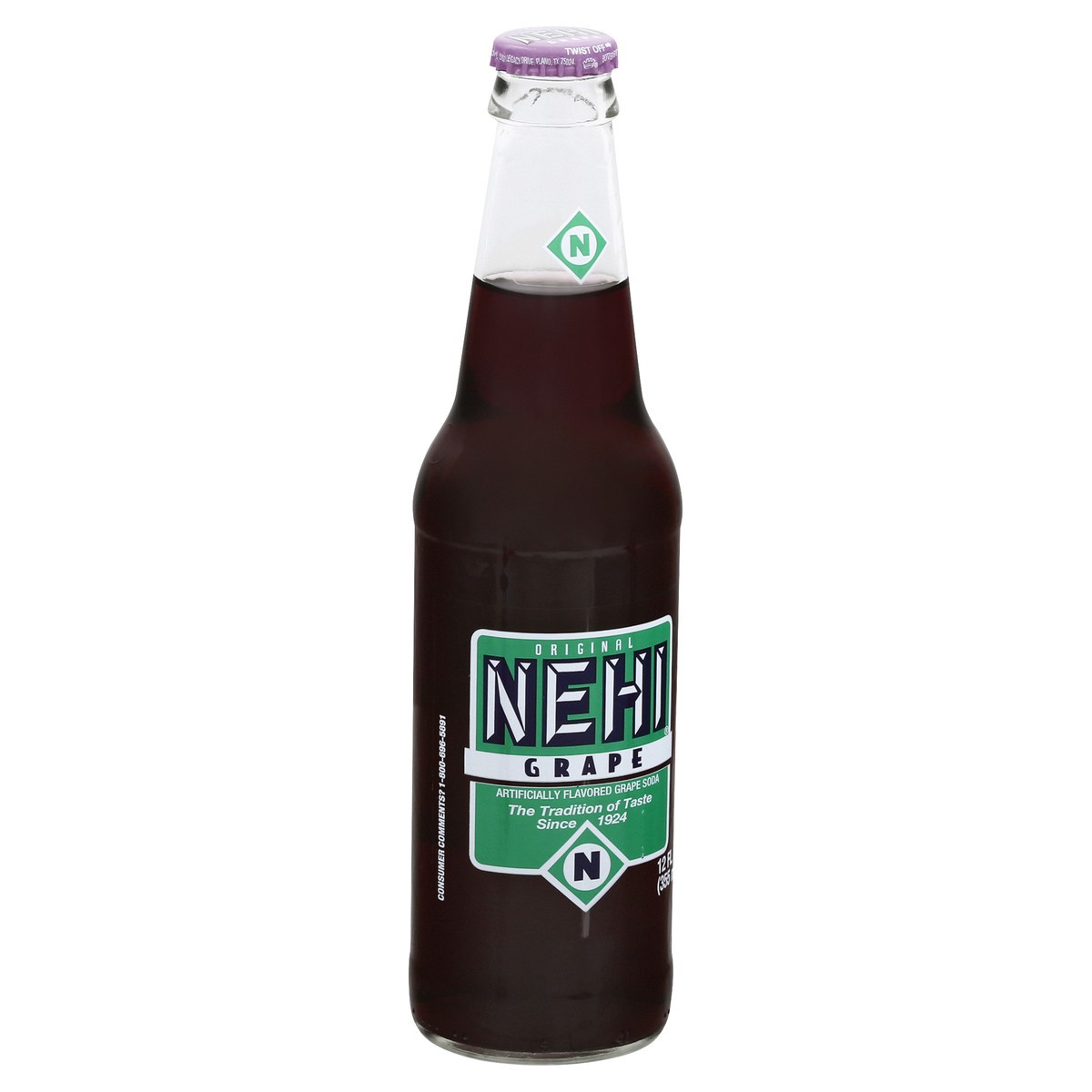 slide 8 of 10, NEHI Grape Soda 12 oz, 12 oz