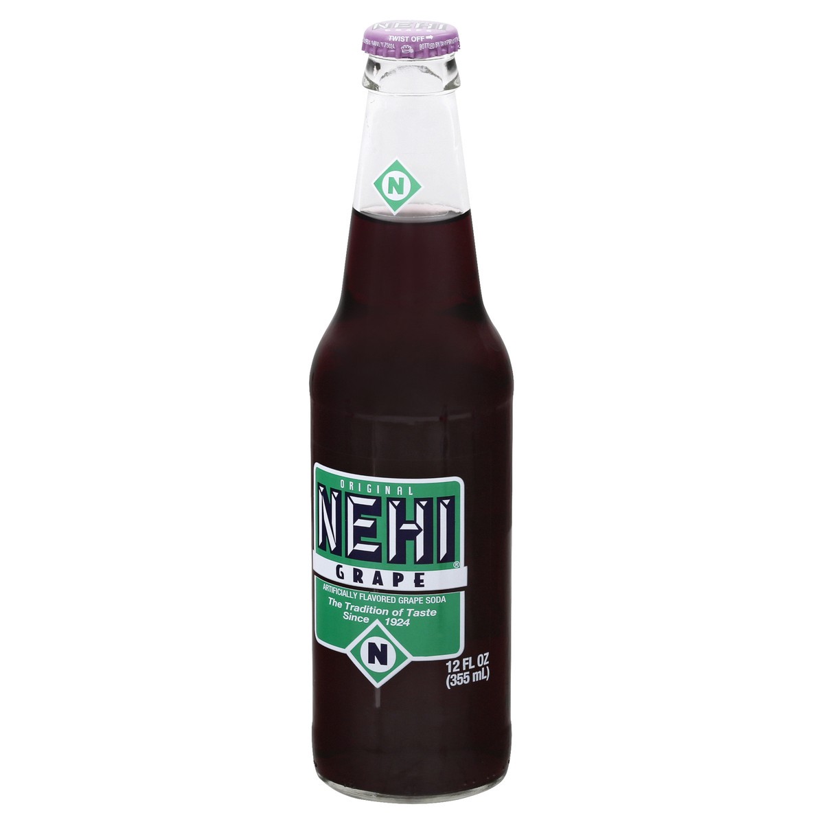 slide 3 of 10, NEHI Grape Soda 12 oz, 12 oz