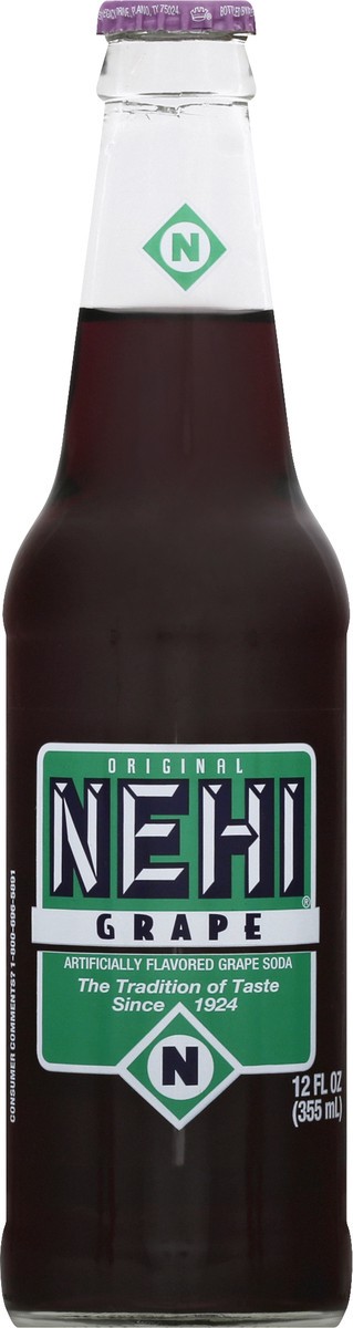 slide 1 of 10, NEHI Grape Soda 12 oz, 12 oz