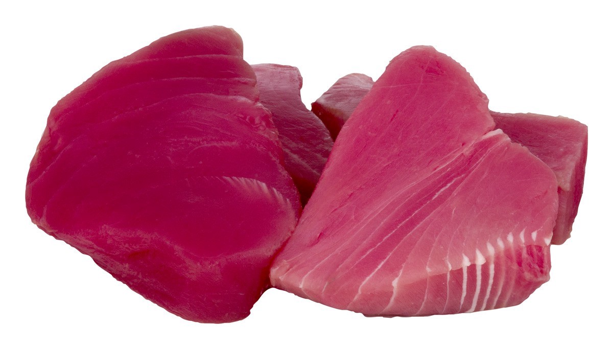 slide 1 of 1, Plum Market Fresh Albacore Tuna Steaks, per lb