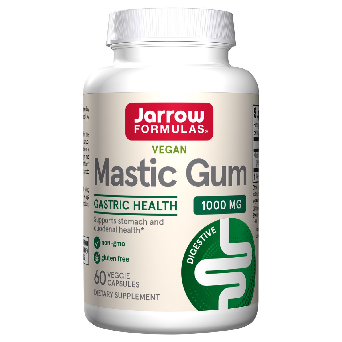 slide 4 of 5, Jarrow Formulas Mastic Gum 1000 mg - for Gastric Health - 60 Veggie Caps - Naturally Sourced Formula Supporting Stomach & Duodenal Health - Dietary Supplement - 30 Servings - Vegan, 60 ct