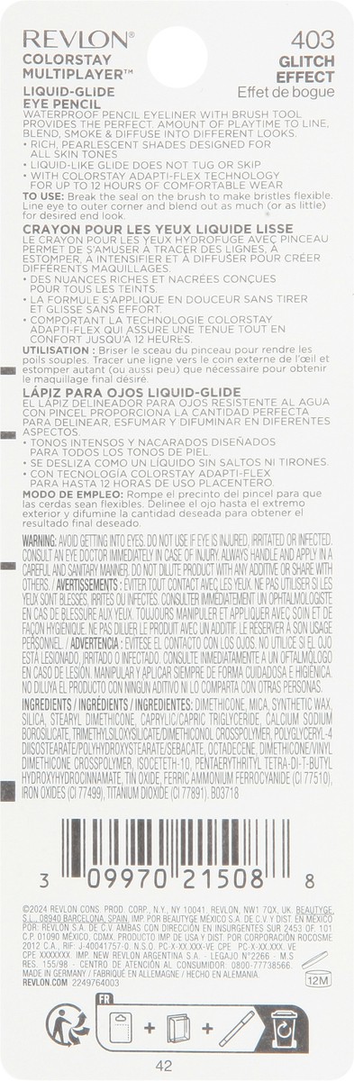 slide 8 of 12, Colorstay Glitch Effect 403 Eye Pencil 0.03 oz, 0.03 oz