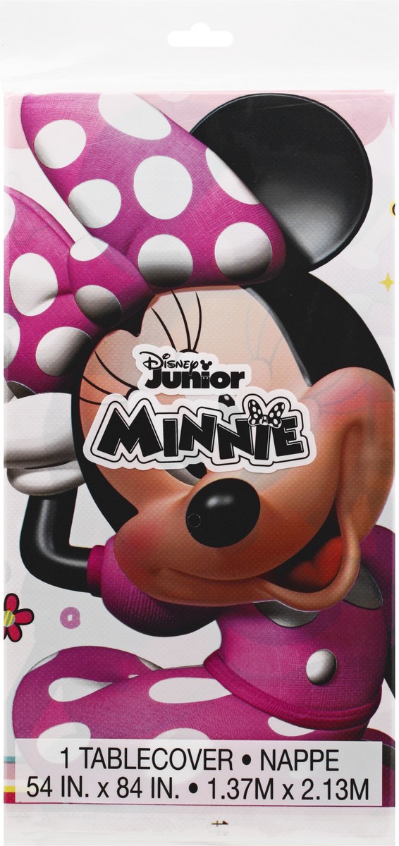 slide 6 of 11, Unique Disney Junior Minnie Plastic Table Cover 1 ea, 1 ct