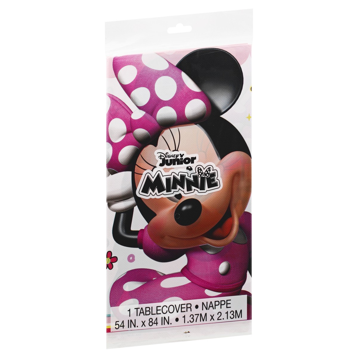 slide 11 of 11, Unique Disney Junior Minnie Plastic Table Cover 1 ea, 1 ct