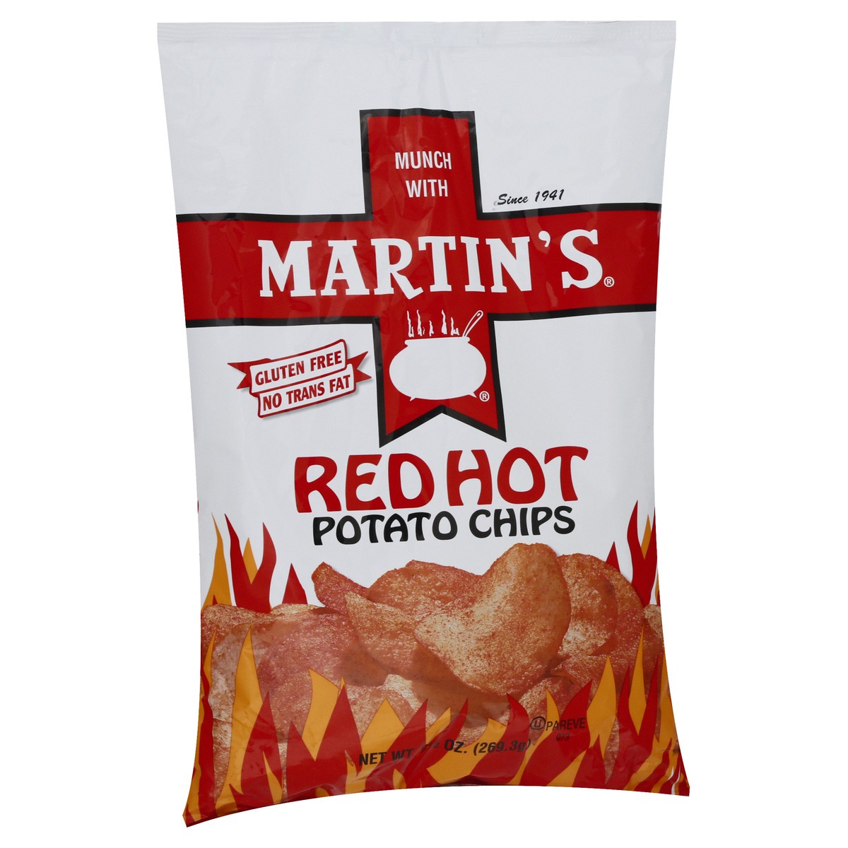 slide 11 of 13, Martin's Red Hot Potato Chips 9.5 oz, 9.5 oz