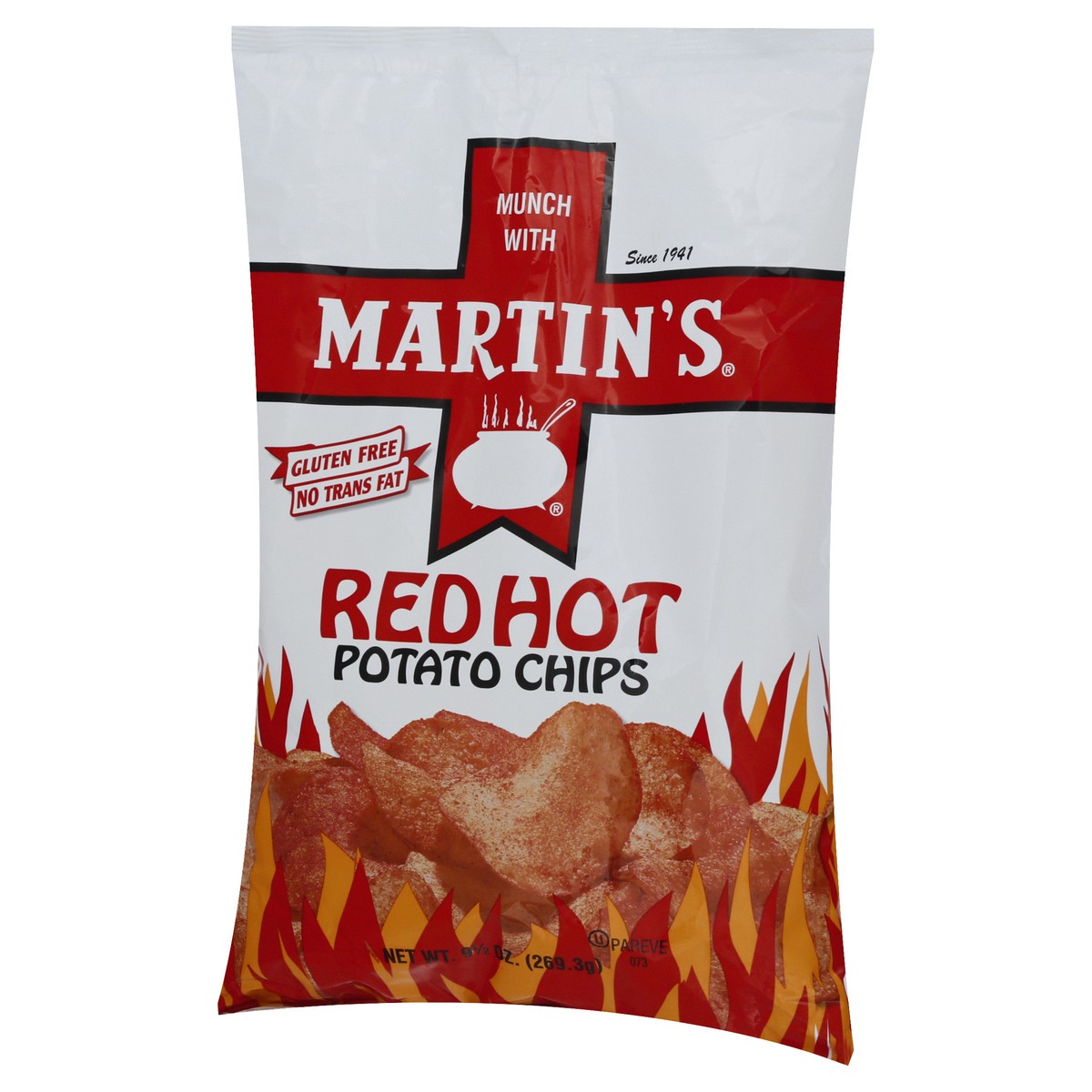 slide 12 of 13, Martin's Red Hot Potato Chips 9.5 oz, 9.5 oz