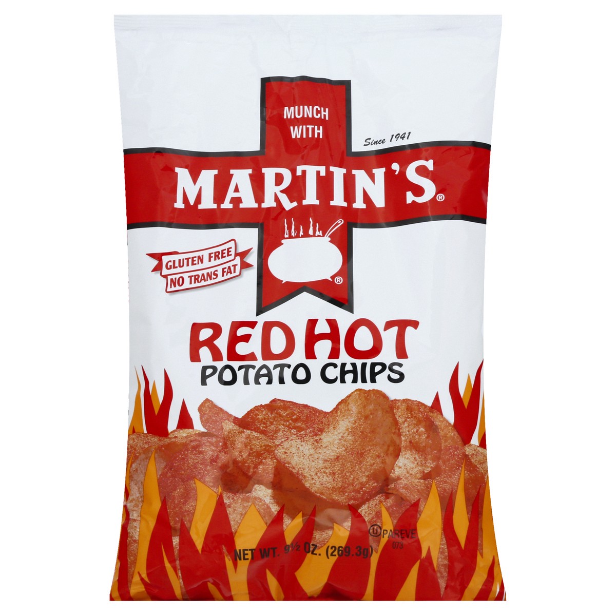 slide 13 of 13, Martin's Red Hot Potato Chips 9.5 oz, 9.5 oz