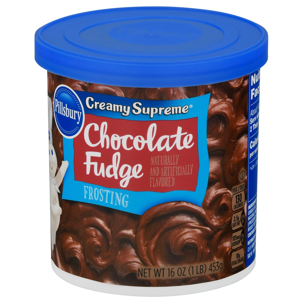 slide 7 of 9, Pillsbury Creamy Supreme Chocolate Fudge Frosting 16 oz, 16 oz