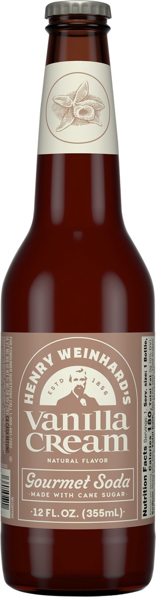 slide 2 of 10, Henry Weinhard's Vanilla Cream Gourmet Soda 12 fl oz, 12 fl oz