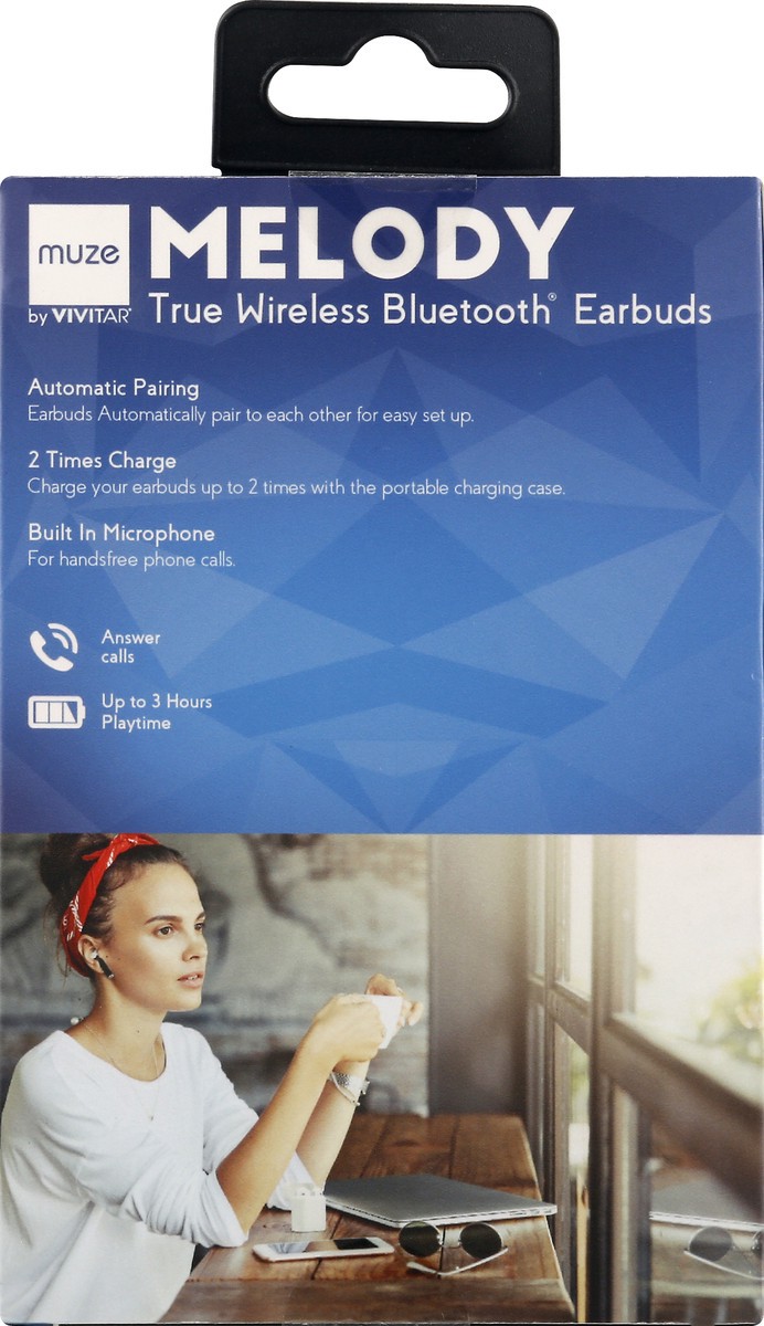 slide 10 of 11, Muze Melody True Wireless Bluetooth Earbuds 1 ea, 1 ct