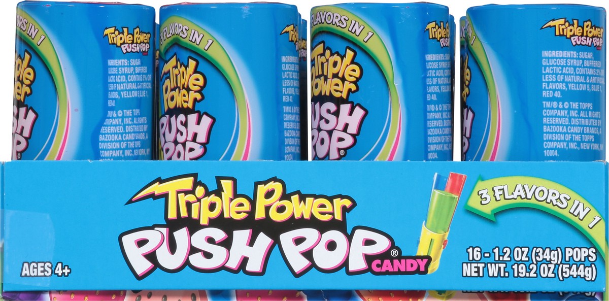 slide 13 of 13, Push Pop Triple Push Pop, 16 ct