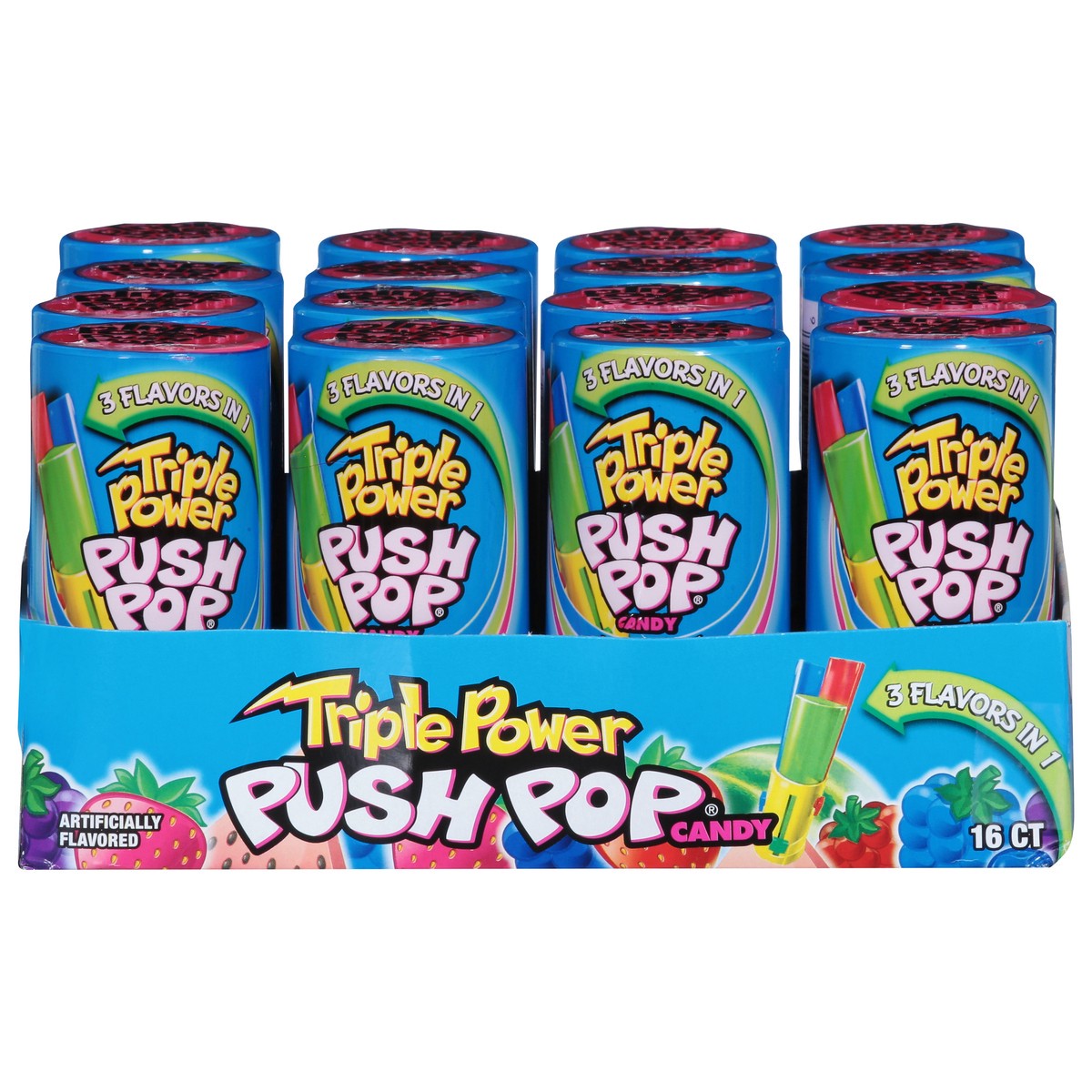 slide 1 of 13, Push Pop Triple Push Pop, 16 ct