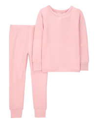 Carter's Toddler 2-Piece PurelySoft Pajamas - Pink Pink 4T