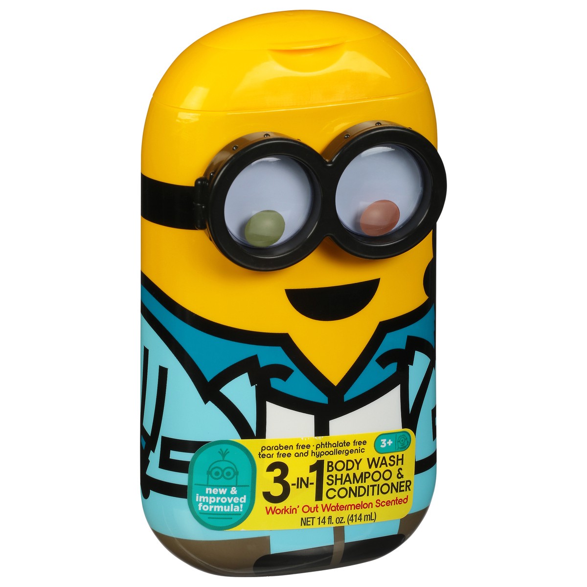 slide 5 of 9, Despicable Me Centric Beauty 3-in-1 3+ Watermelon Scented Body Wash Shampoo & Conditioner 14 fl oz, 14 fl oz