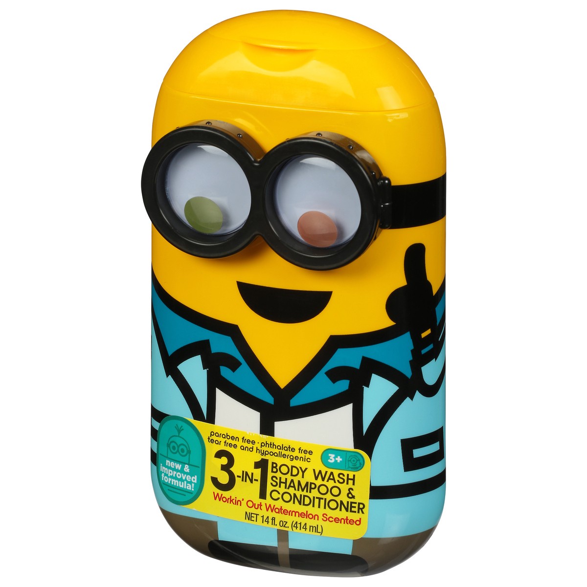 slide 6 of 9, Despicable Me Centric Beauty 3-in-1 3+ Watermelon Scented Body Wash Shampoo & Conditioner 14 fl oz, 14 fl oz