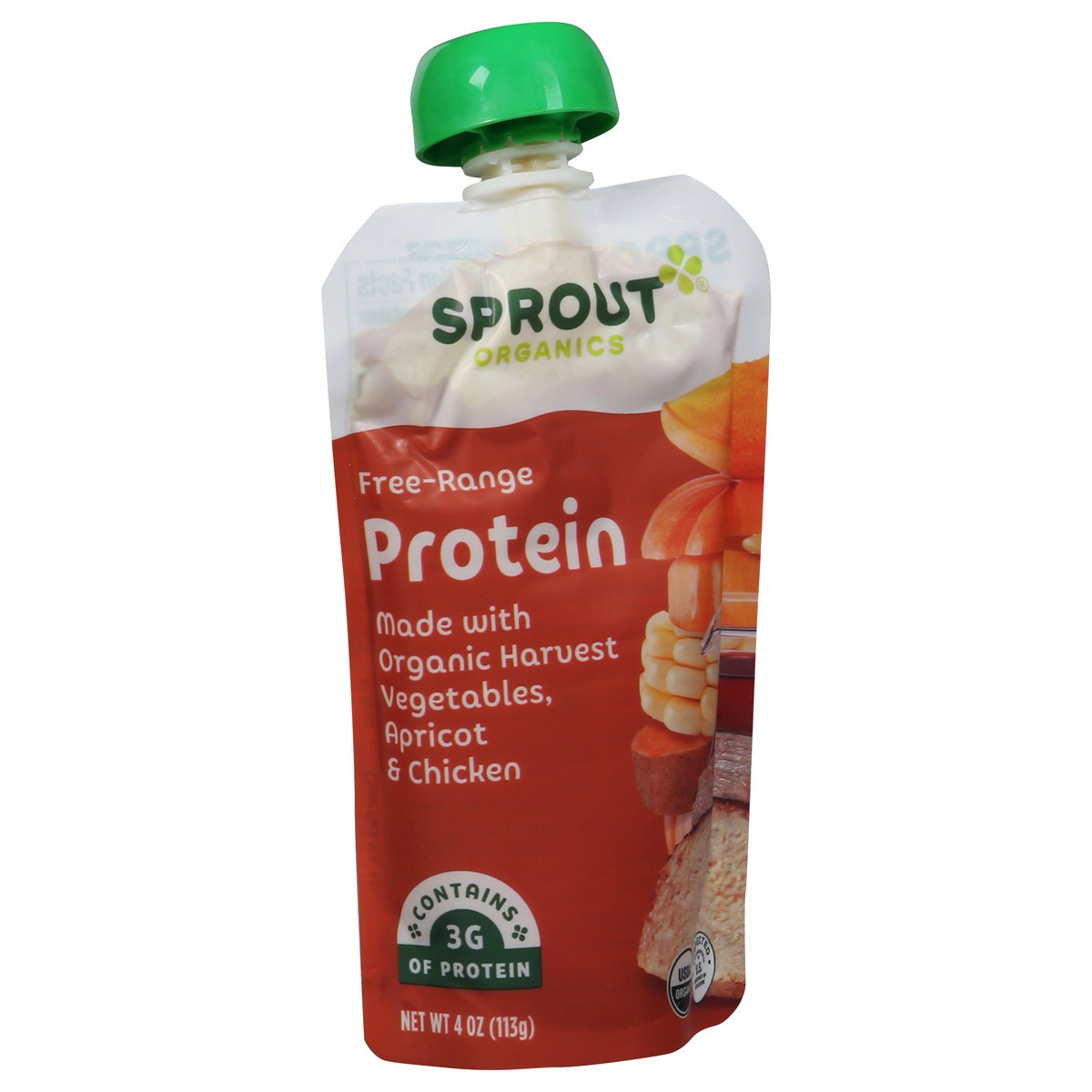 slide 2 of 9, Sprout Organics Free-Range Protein Cheer Pack 4 oz, 4 oz