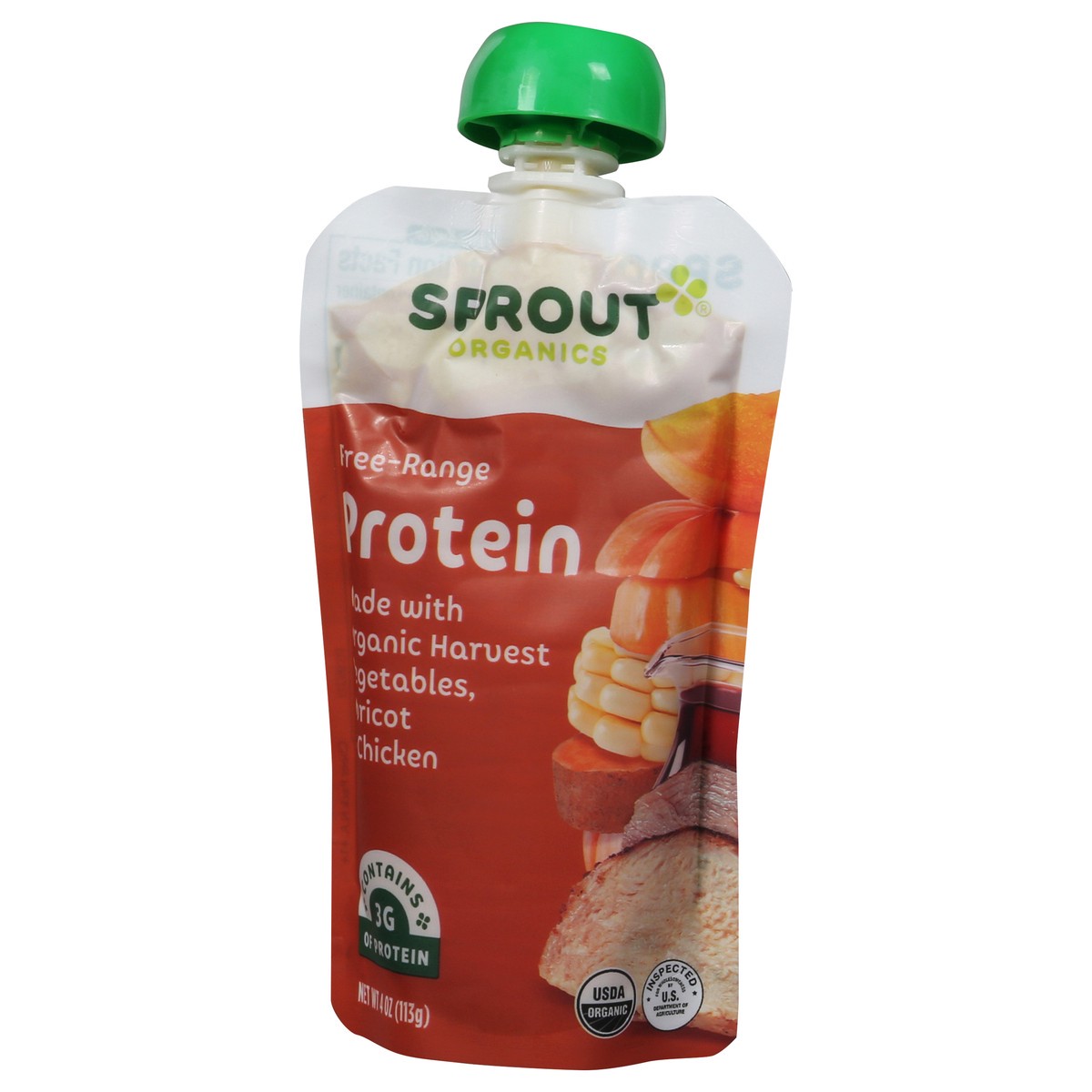 slide 3 of 9, Sprout Organics Free-Range Protein Cheer Pack 4 oz, 4 oz