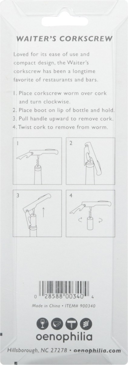 slide 4 of 9, Oenophilia Wine Waiter's Corkscrew 1 ea, 1 ct