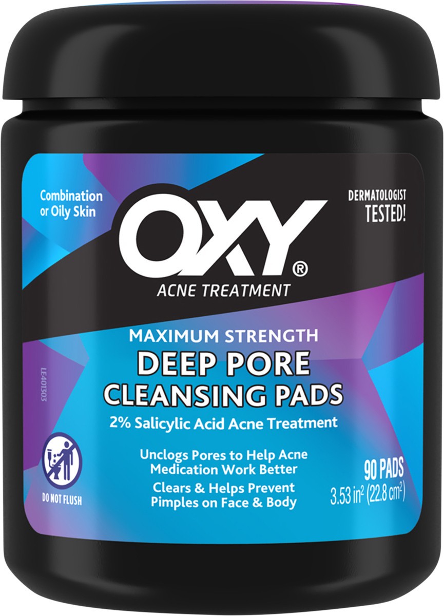 slide 6 of 7, OXY Daily Defense Cleansing Pads, 90 ct