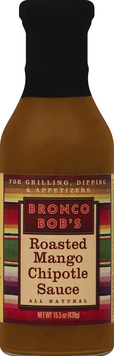 slide 2 of 2, Bronco Bob's Roasted Mango Chipotle Sauce, 15.5 oz