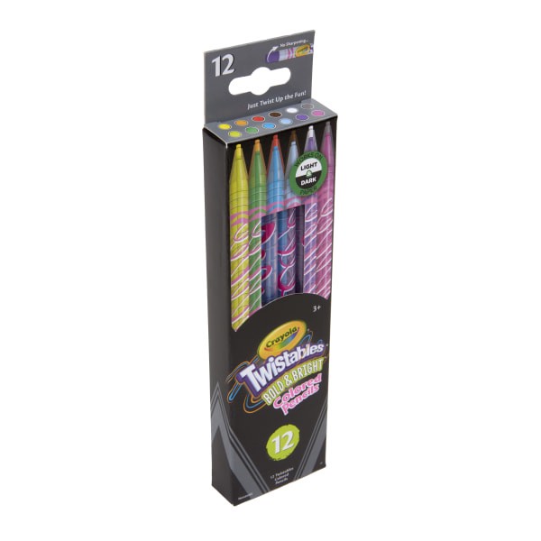 slide 3 of 6, Crayola Twistables Colored Pencils Set, Bold & Bright, 12 ct