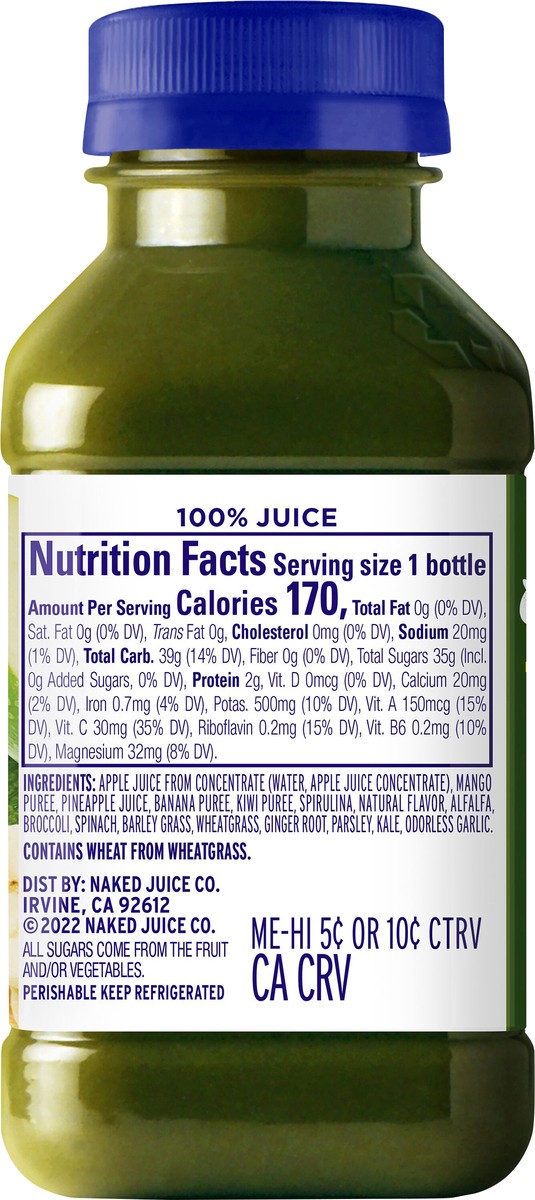 slide 8 of 12, Naked Green Chilled Juice, 10 fl oz