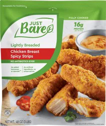 Just Bare Lightly Breaded Chicken Breast Spicy Bites. Good quality