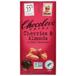 Chocolove Cherries & Almonds In Dark Chocolate