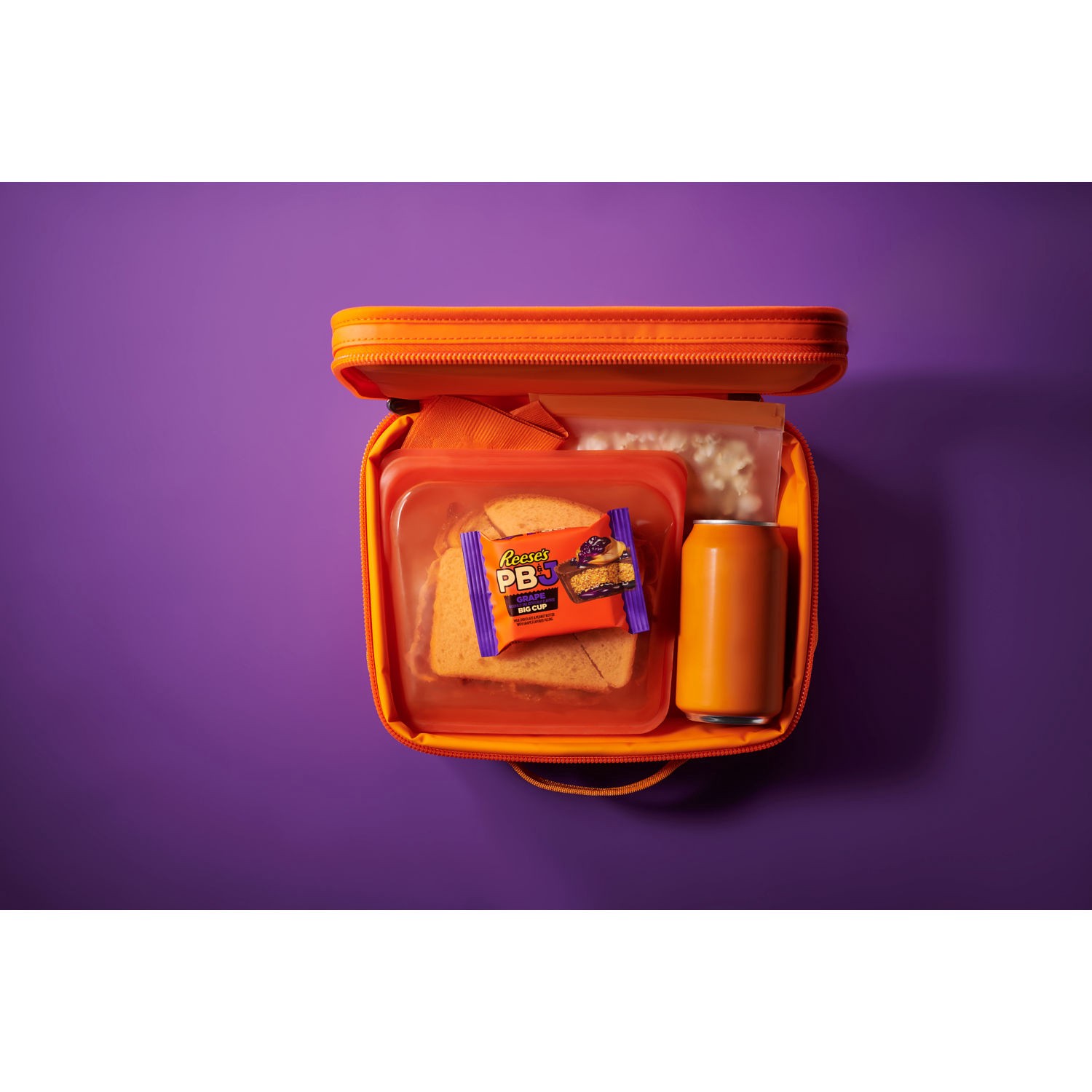 slide 3 of 9, REESE'S Big Cup PB&J Grape Milk Chocolate Peanut Butter Cup, Candy Pack, 1.4 oz, 1.4 oz