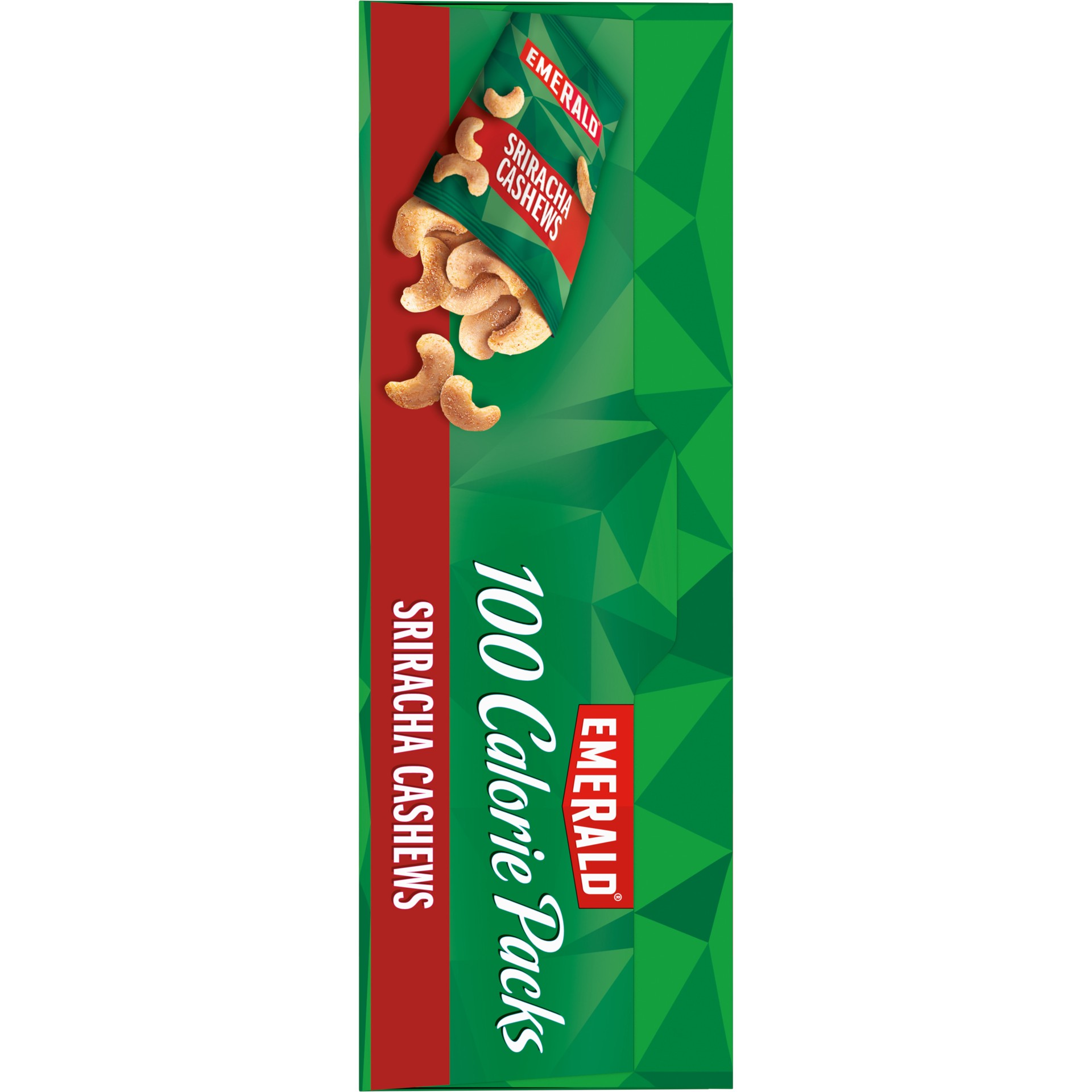 slide 4 of 5, Emerald Nuts Sriracha Cashews, 100 Calorie Packs, 7 Ct, 4.34 oz