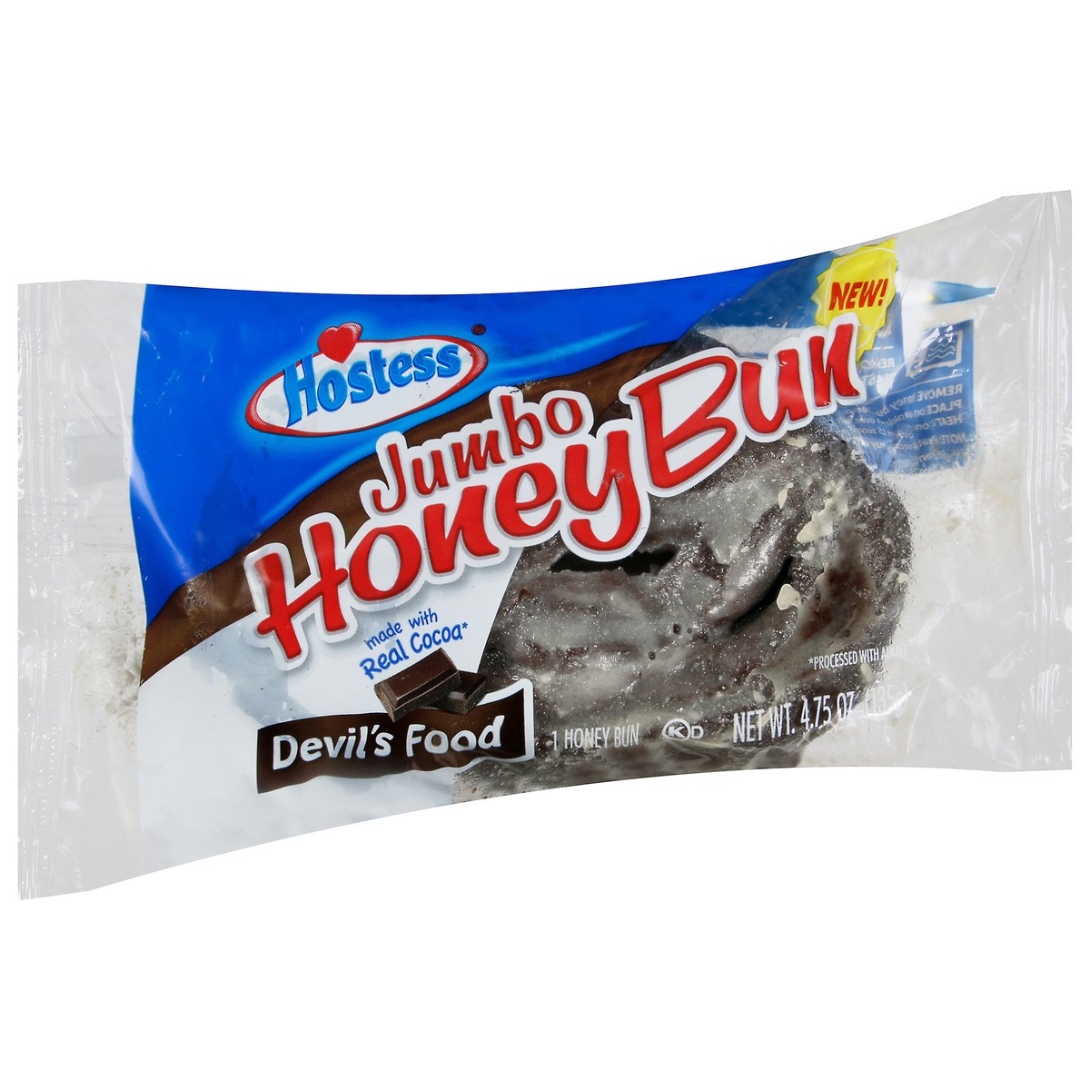 slide 6 of 11, Hostess Jumbo Devil's Food Honey Bun 4.75 oz, 4.75 oz