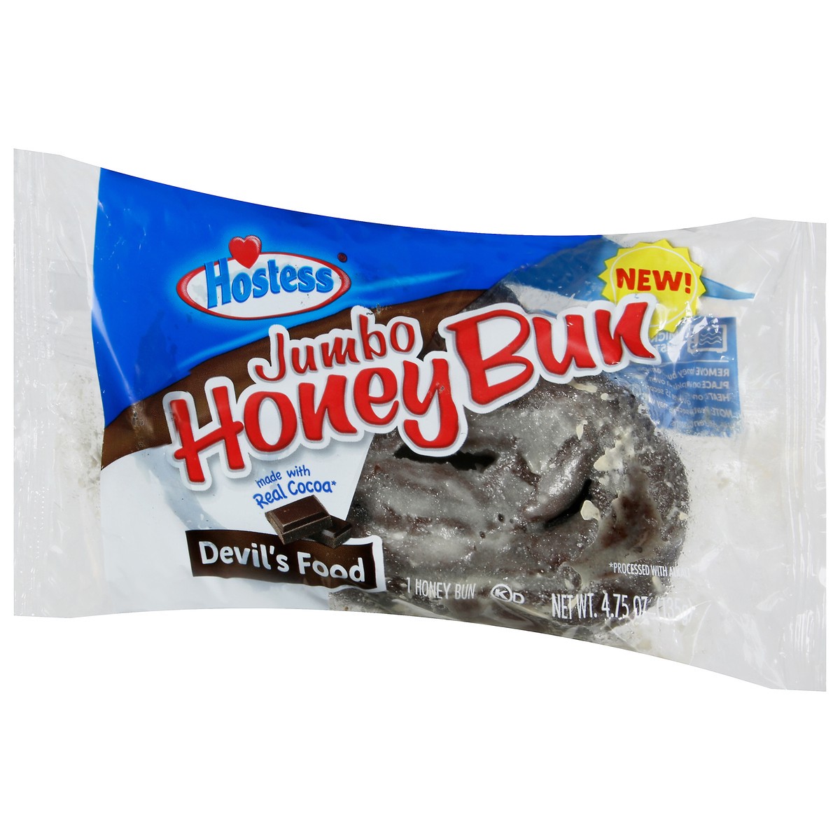 slide 9 of 11, Hostess Jumbo Devil's Food Honey Bun 4.75 oz, 4.75 oz