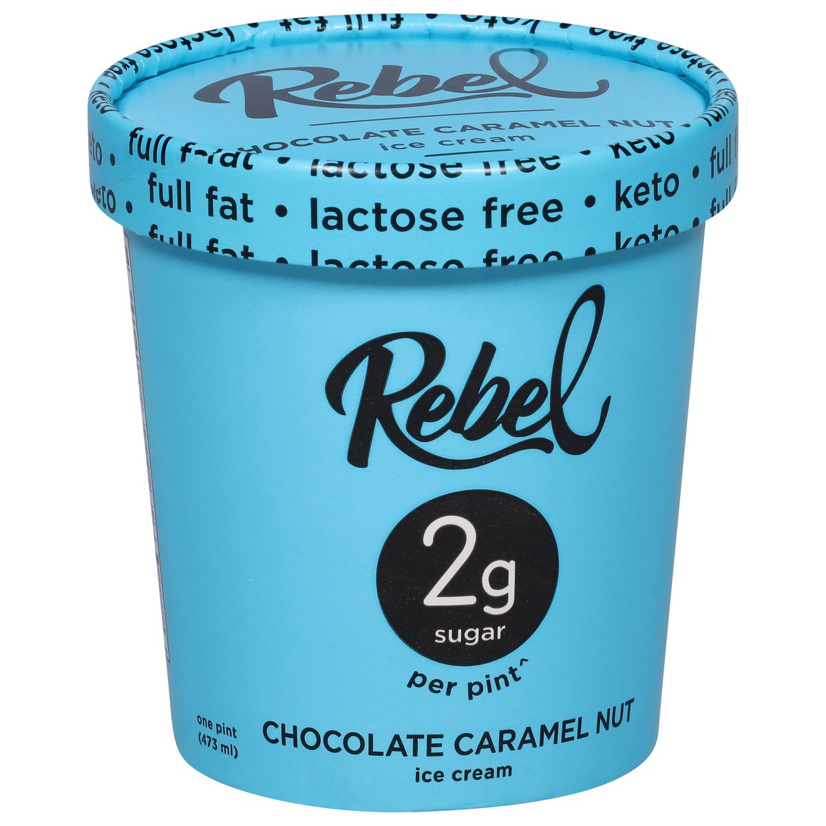 slide 2 of 13, Rebel Chocolate Caramel Nut Ice Cream 1 pt, 1 pint