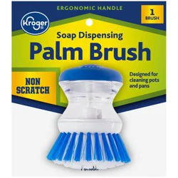 Kroger Home Sense Soap Dispensing Palm Brush - Blue/White