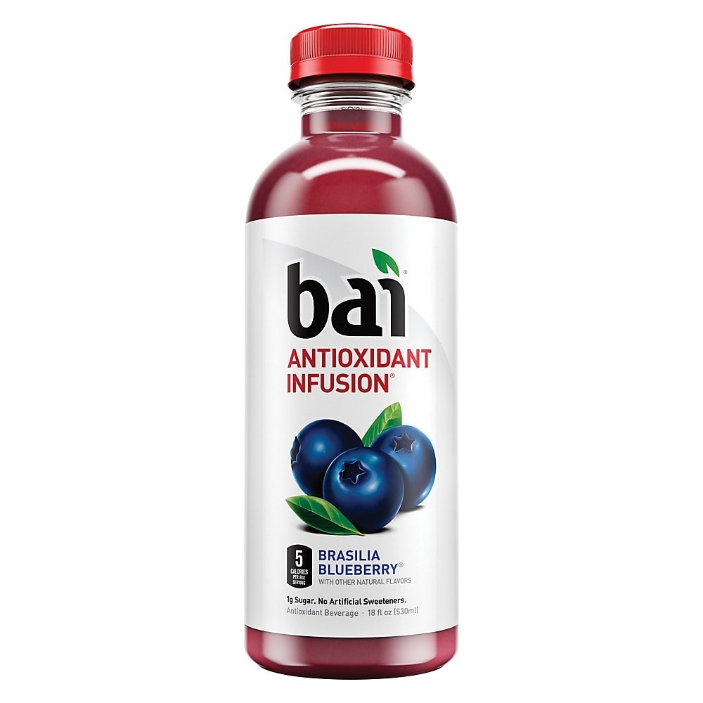 slide 1 of 1, Bai Antioxidant Infused Beverage Brasilia Blueberry, 18 oz