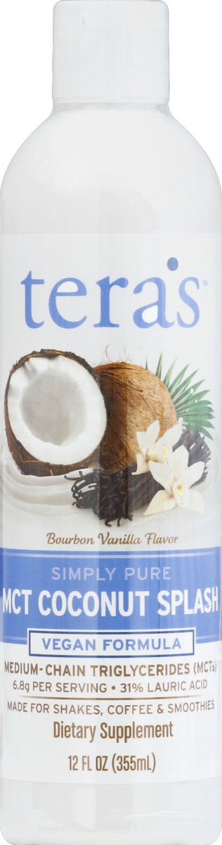 slide 2 of 2, tera's Bourbon Vanilla Flavor MCT Coconut Splash, 12 fl oz