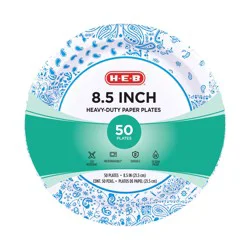 H-E-B Heavy Duty 8.5 in Lunch Paper Plates