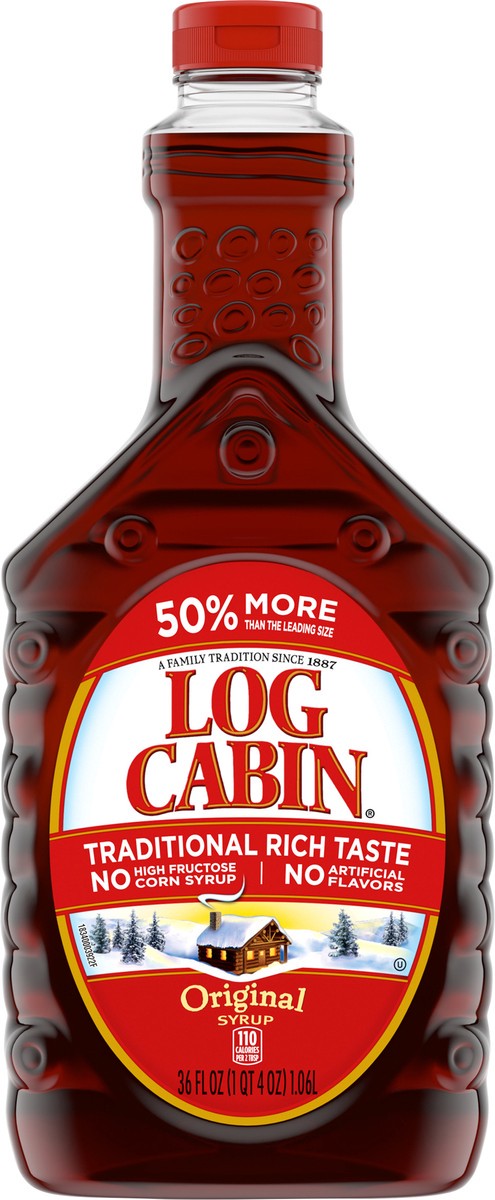 slide 1 of 12, Log Cabin Original Syrup 36 oz, 36 oz