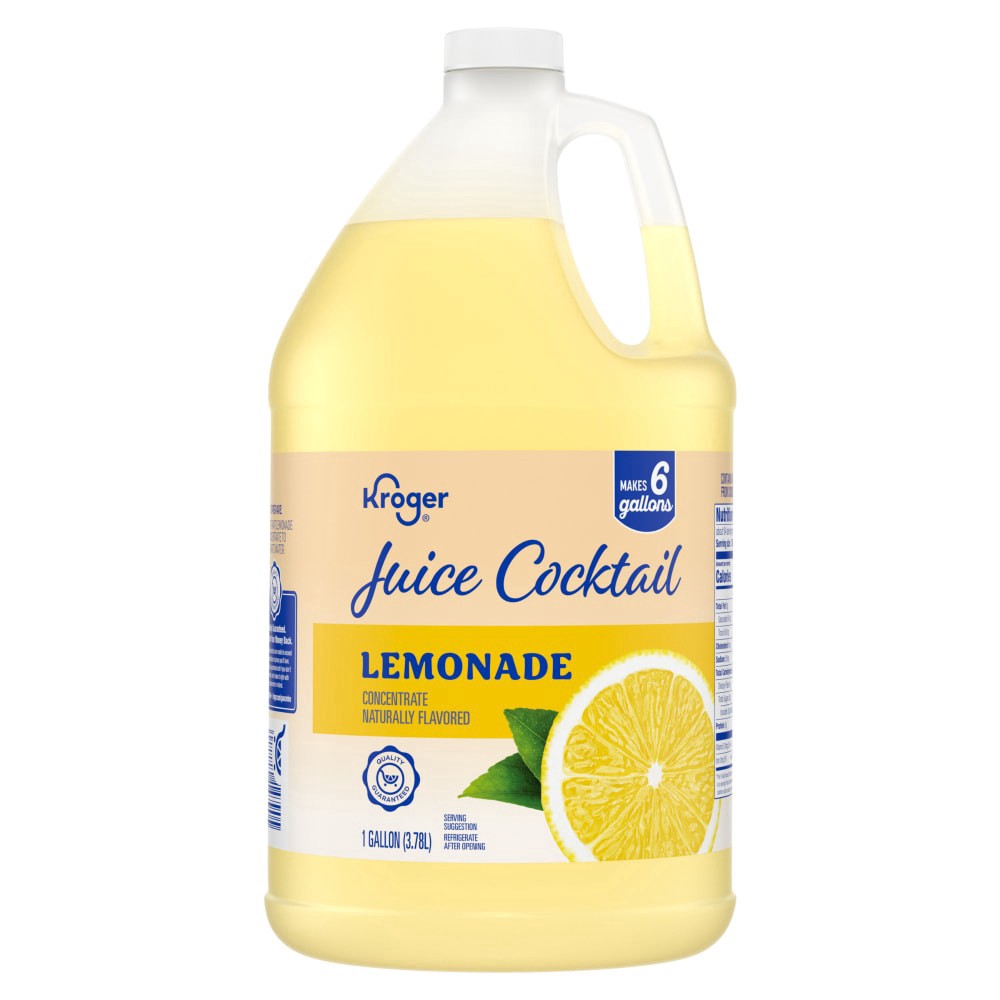 slide 1 of 1, Kroger® Lemonade Concentrate Juice Cocktail, 1 gal